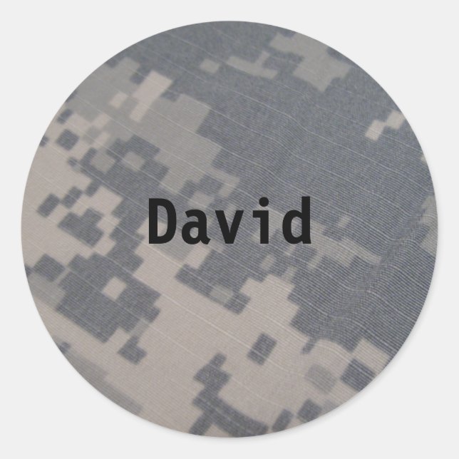 Camo name sticker (Front)