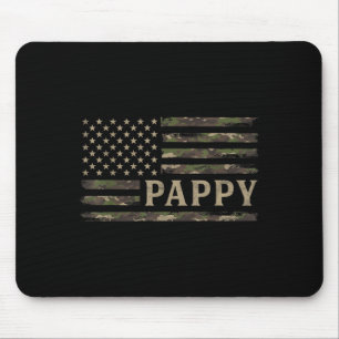 Camo Pappy Camourflage Usa Flag Fathers Day Mouse Pad