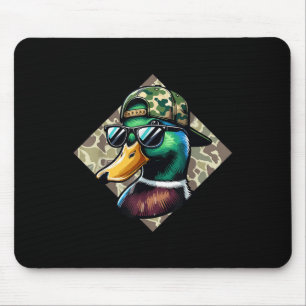 Camo Patriotic Mallard Duck Camouflage Flying Duck Mouse Pad