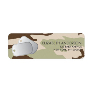 Camo Pattern and Dog Tags