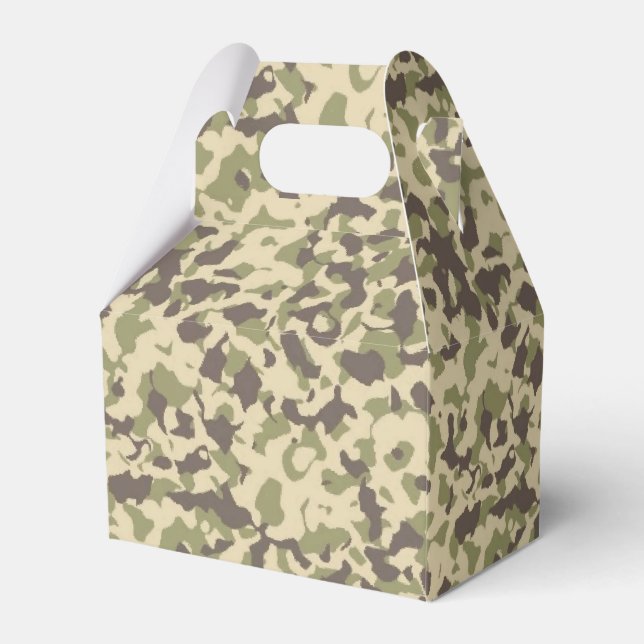 Camo Pattern Favour Box (Back Side)
