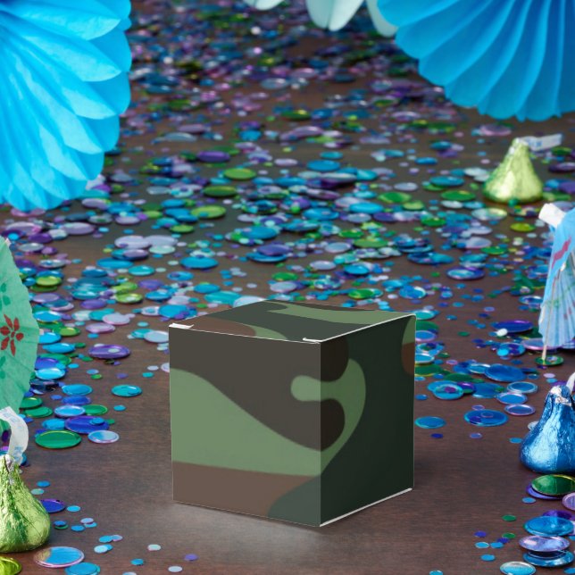 Camo Pattern fun favour box (Party)