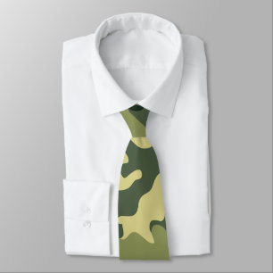 Camo Pattern Neck Tie