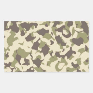 Camo Pattern Rectangular Sticker