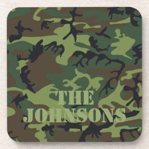 Camo Personalised Coaster