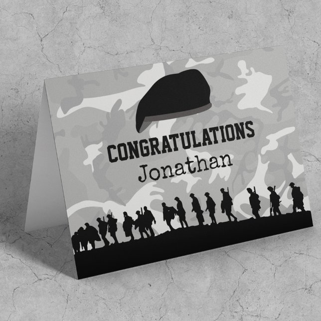 Camo | Personalized Army Passing Out Card (Creator Uploaded)