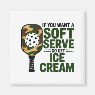 Camo pickleball paddle if want a soft serve dad magnet