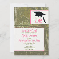 Camo & Pink 2012 Graduation Announcement