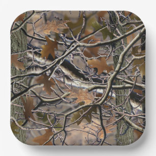 Camo Plates, Perfect For Any Events, Parties Paper Plate
