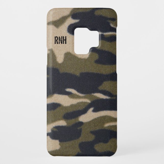 Camo Print Fabric Pattern in Jungle Army Green Case-Mate Samsung Galaxy Case (Back)
