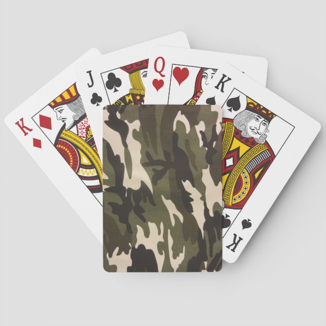 Camo Print Playing Cards (Back)