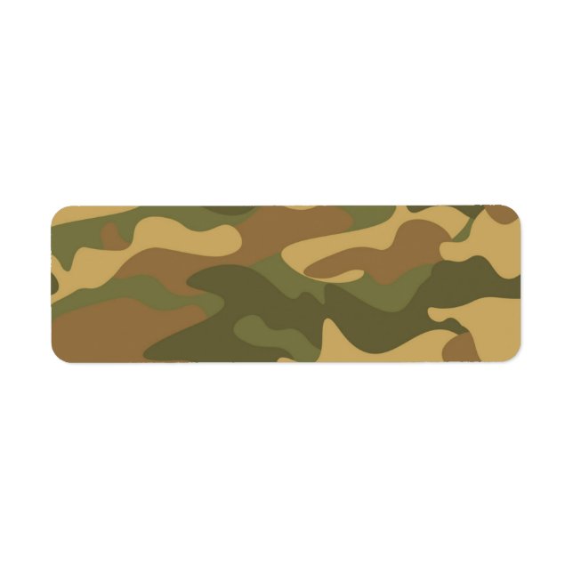 Camo Return Address Label (Front)