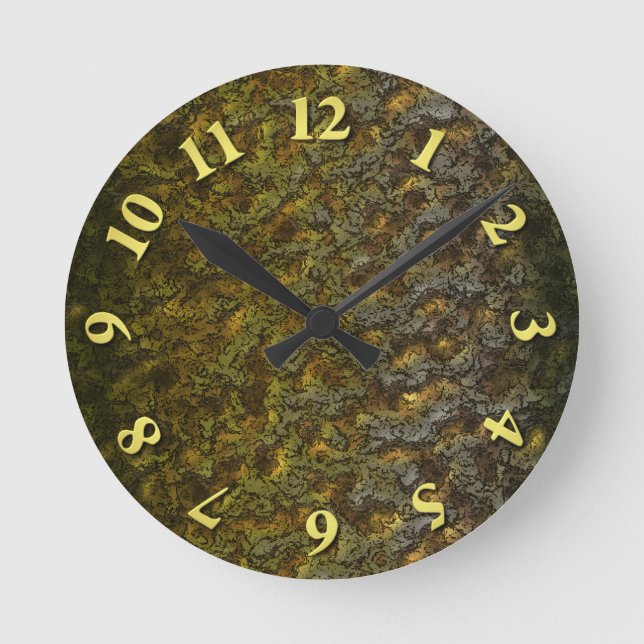 Camo Round Clock (Front)