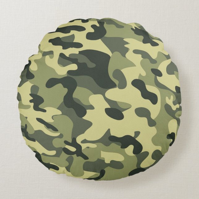Camo Round Cushion (Front)