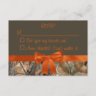 Camo RSVP Card