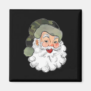 Camo Santa Merry Christmas Kids Camouflage Funny C Magnet