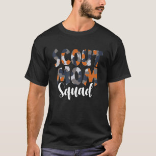 Camo Scout Mum Squad Back To School Teacher And Ch T-Shirt
