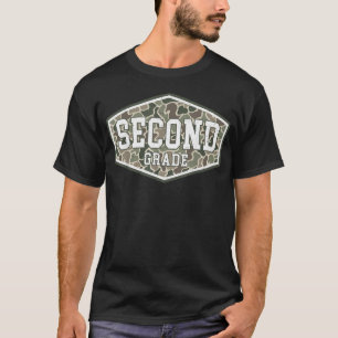 Camo Second Grade Teacher 2Nd Grade Back To T-Shirt