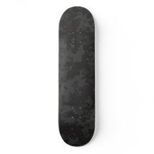 Camo Skateboard Dark Black Gray