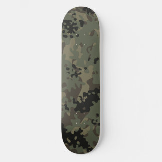 Camo Skateboard Green Black Brown