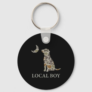 Camo Southern Local Boy Duck Hunting Black Lab Out Key Ring