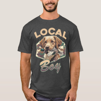 Camo Southern Local Boy Labrador Duck Hunting Outd T-Shirt