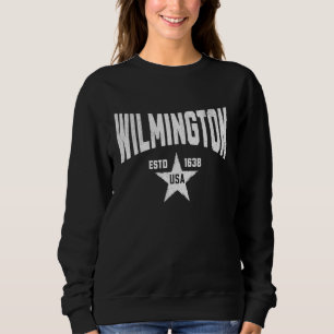 Camo Souvenir USA Star Wilmington Delaware Sweatshirt