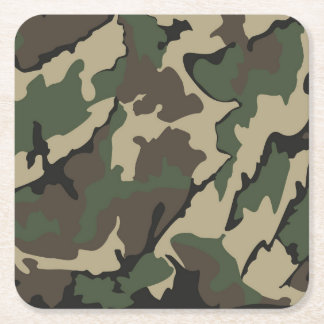 Camo, Square Coasters set of 6