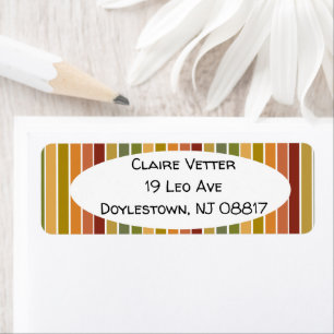 Camo Stripes Label Return Address Label