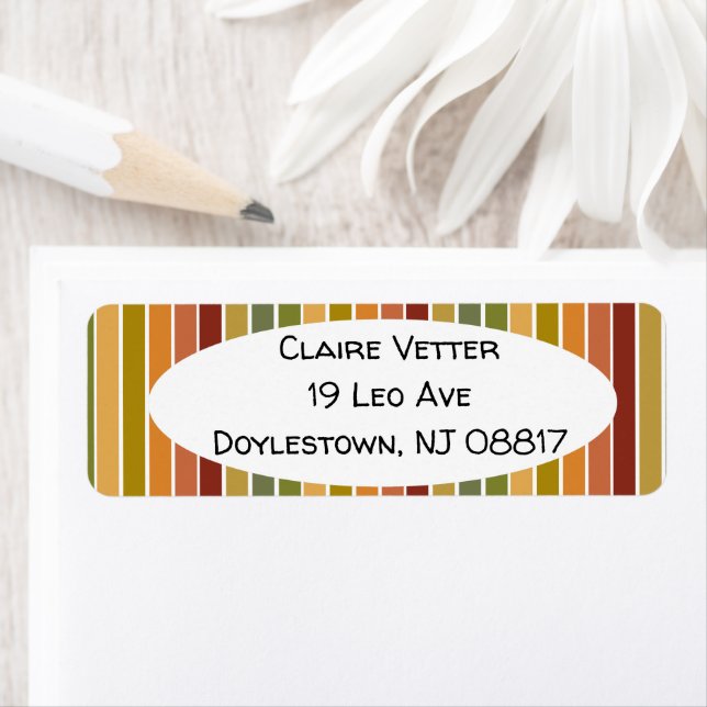 Camo Stripes  Label Return Address Label (Insitu)