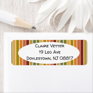 Camo Stripes Label Return Address Label