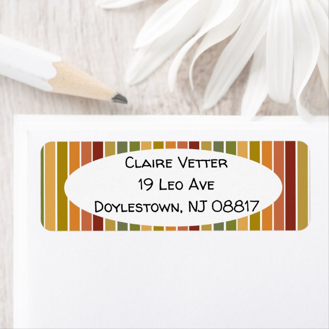 Camo Stripes  Label Return Address Label (Insitu)