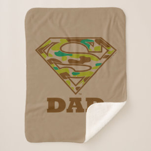Camo Super Dad Sherpa Blanket