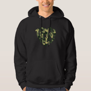 Camo Teach Peace Love Inspiration Hippie Teacher 1 Hoodie