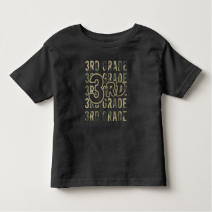 Camo Team 3rd Grade Squad Back To School Teacher  Toddler T-Shirt