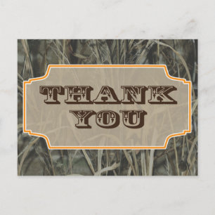 Camo Thank you postcards