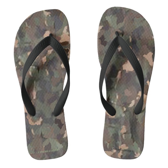 camo thongs (Footbed)