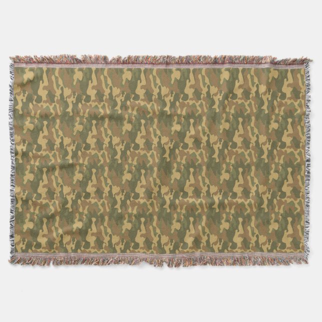 Camo Throw Blanket (Front)