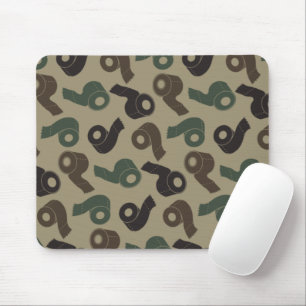 Camo Toilet Paper Woodland Camouflage Pattern Mouse Pad