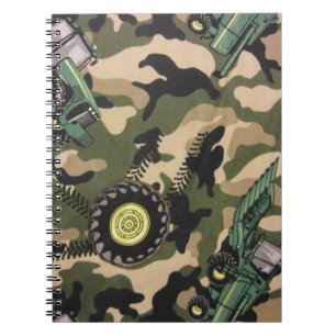 Camo & Tractors Notebook