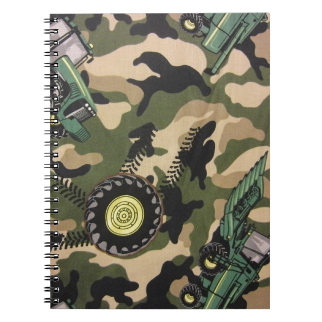 Camo & Tractors Notebook (Front)