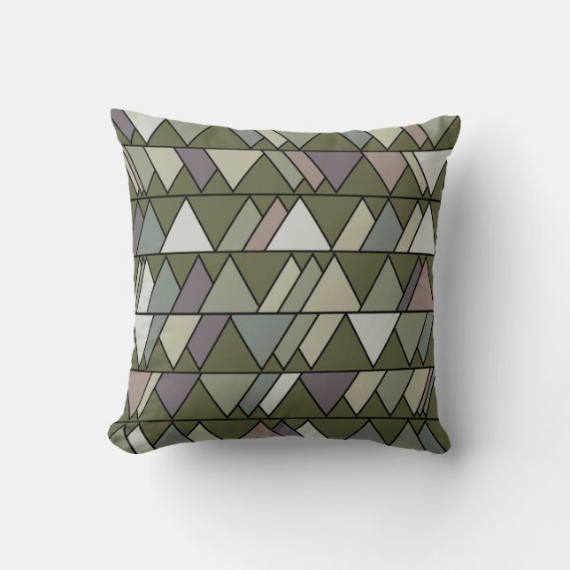 Camo Triangles  Cushion (Front)