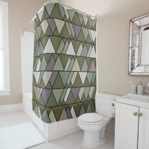 Camo Triangles Shower Curtain
