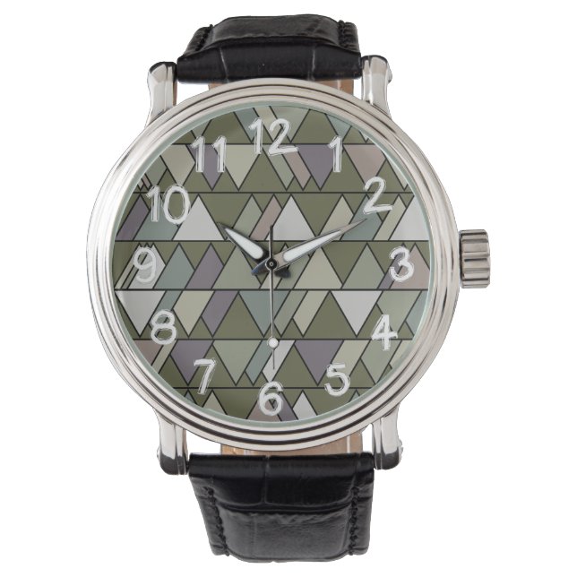 Camo Triangles  Watch (Front)