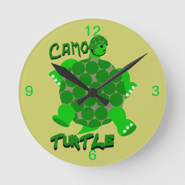 Camo Turtle Clock (Front)