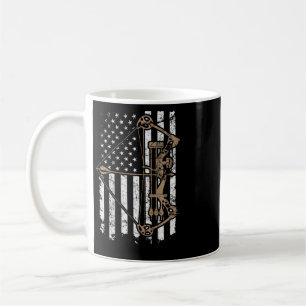 Camo Usa Flag Archery Compound Bow - Bow Hunter (o Coffee Mug