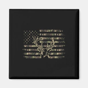 Camo Usa Flag Deer Elk Buck Camoflage Hunting Hunt Magnet