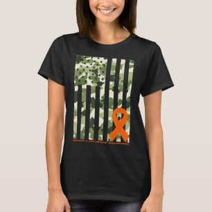 Camo Usa Flag Multiple Sclerosis Awareness Month M T-Shirt