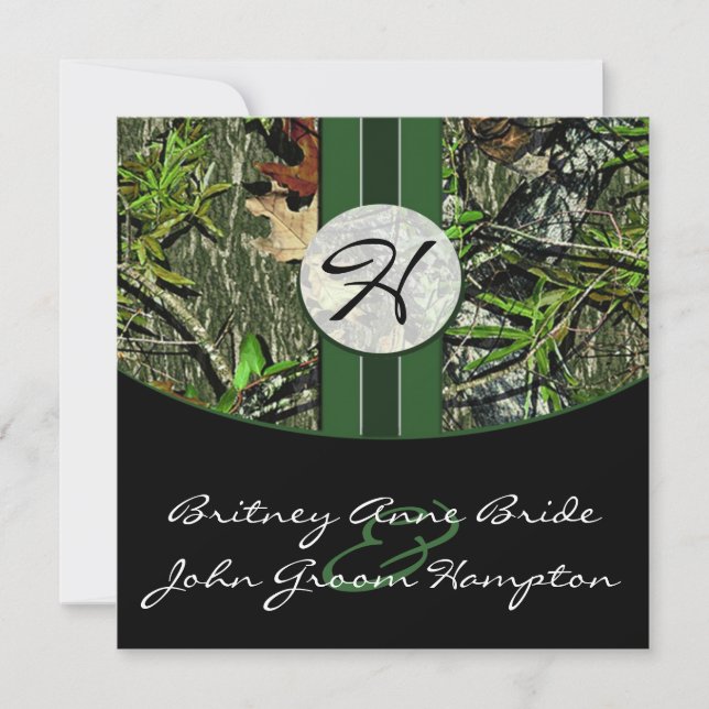 Camo Wedding Invitations (Front)