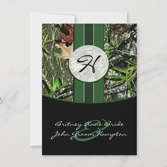 Camo Wedding Invitations (Front)